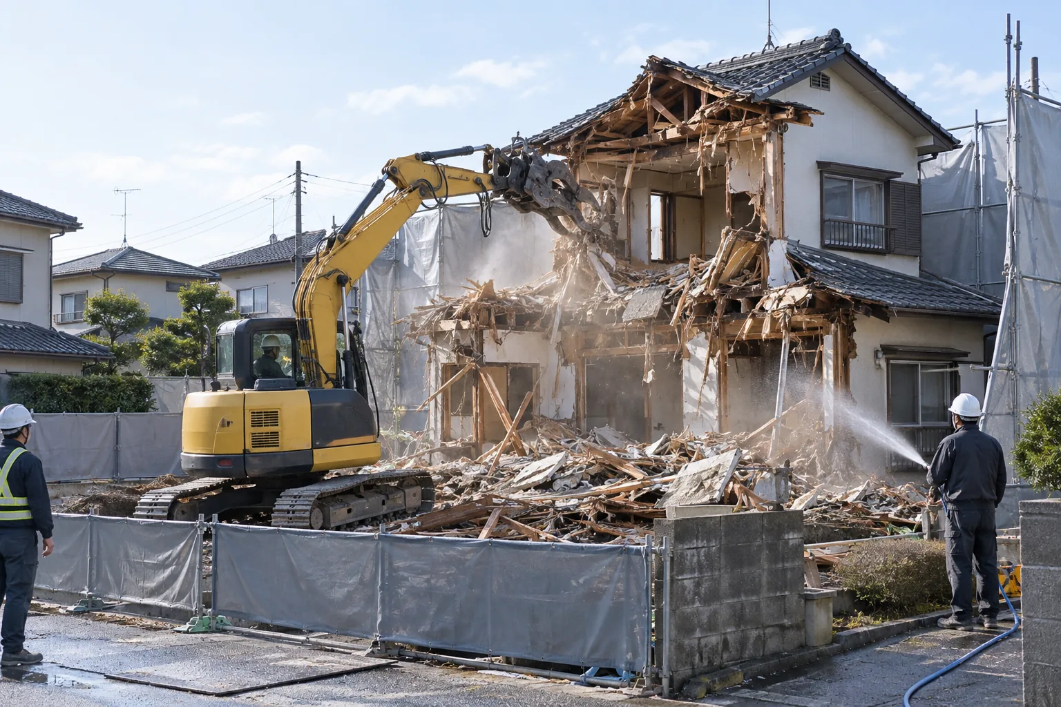 安全に進める住宅解体の参考イメージ